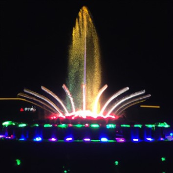 Drei Schichten Blumenbrunnen